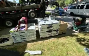 Elite Roofing & Solar staff preparing Tamko Building Products in Denver