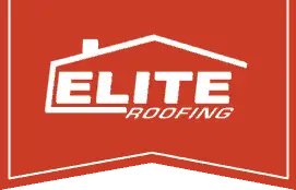 Elite Roofing red banner logo