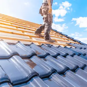 Photo of a tile roof installation in Denver 