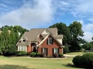a suburban Colorado home that was protected during roofing work